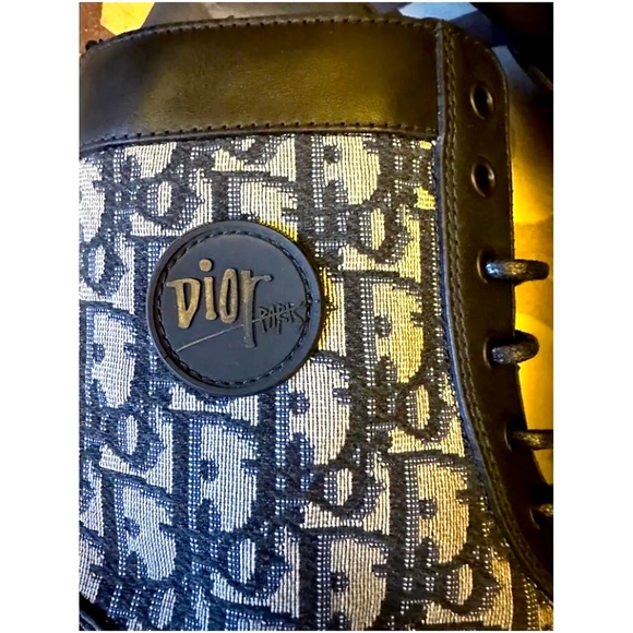 DIOR X STUSSY Explorer Monogram Combat Boot 🥾 😎😳RARE NIB - Picture 6 of 11